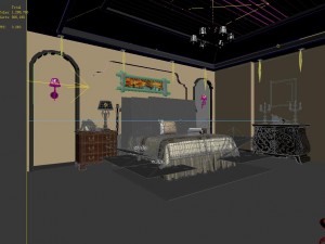 bedroom hotel suites designed a complete 179 3D Модель