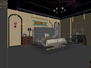 bedroom hotel suites designed a complete 179 3D Model