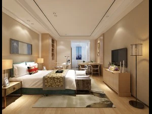 디럭스 마스터 침실 디자인 01 3D 모델