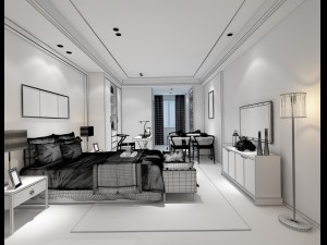 deluxe master bedroom design 01 3D Модель