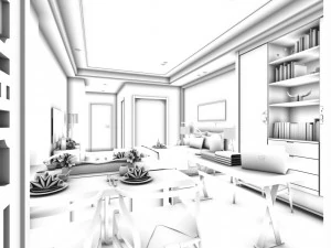 deluxe master bedroom design 01 3D Model