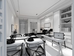 deluxe master bedroom design 01 3D Модель