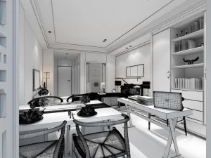 deluxe master bedroom design 01 3D Model