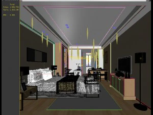 deluxe master bedroom design 01 3D Model