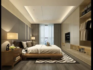 Deluxe-Hauptschlafzimmer-Design 02 3D Modell