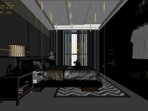 deluxe master bedroom design 02 Modelo 3D
