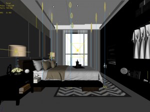 deluxe master bedroom design 02 Modelo 3D
