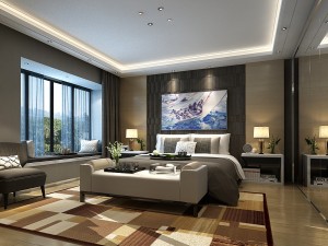 deluxe master bedroom design 04 3D Model