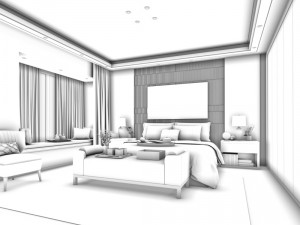 deluxe master bedroom design 04 3D मॉडल