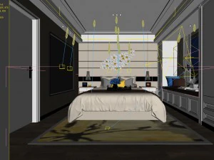 deluxe master bedroom design 05 3D Model