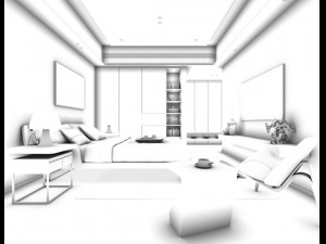 deluxe master bedroom design 06 3D Модель