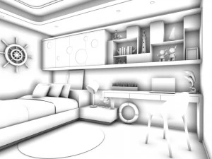 deluxe master bedroom design 07 3D Model