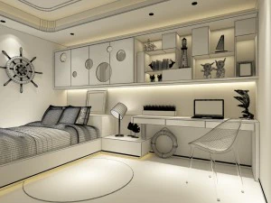 deluxe master bedroom design 07 3D Model