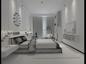 deluxe master bedroom design 08 3D Model