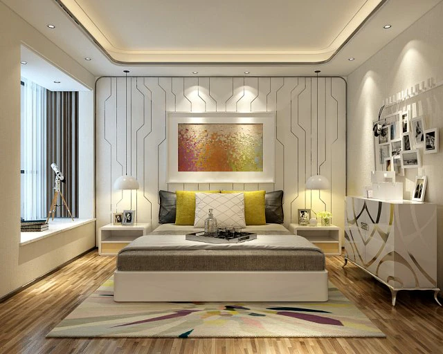 deluxe master bedroom design 10 3D Model .c4d .max .obj .3ds .fbx .stl .blend