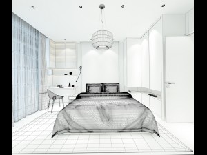 deluxe master bedroom design 11 3D Model