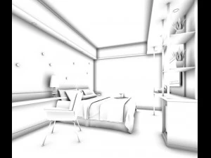 deluxe master bedroom design 12 3D Model