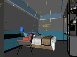 deluxe master bedroom design 12 3D Model