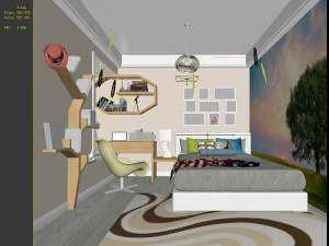 deluxe master bedroom design 13 3D Model