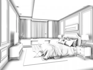 deluxe master bedroom design 14 3D Model