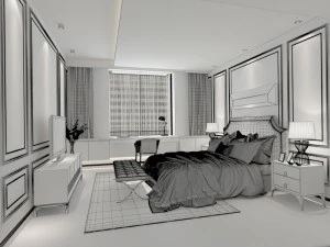 deluxe master bedroom design 14 3D Model