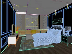 deluxe master bedroom design 14 3D Model