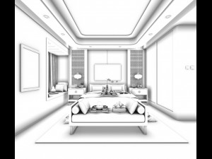 deluxe master bedroom design 15 3D 模型