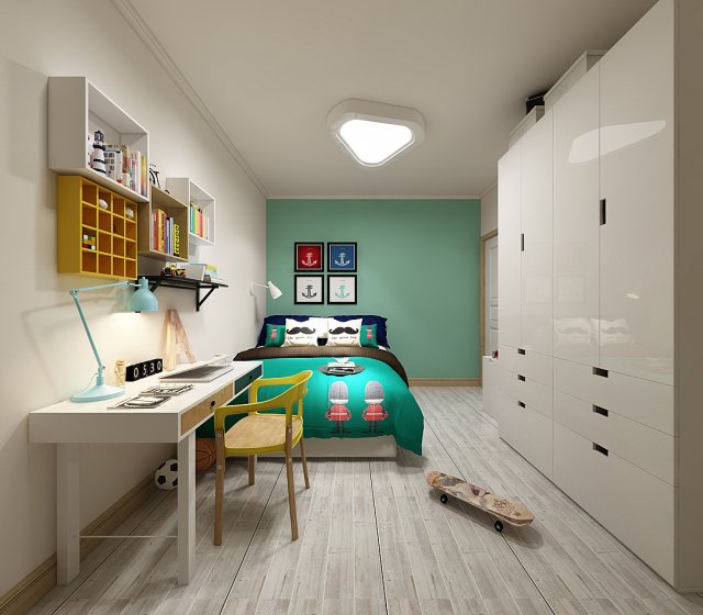 deluxe master bedroom design 16 Model 3D .c4d .max .obj .3ds .fbx .stl .blend 