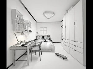deluxe master bedroom design 16 3D Model