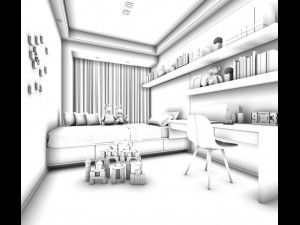 deluxe master bedroom design 17 3D Model