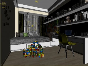 deluxe master bedroom design 17 3D Model