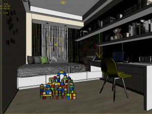 deluxe master bedroom design 17 3D Model