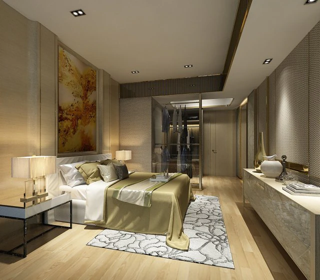 deluxe master bedroom design 18 3D Model .c4d .max .obj .3ds .fbx .stl .blend 