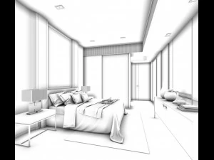 deluxe master bedroom design 18 3D Model