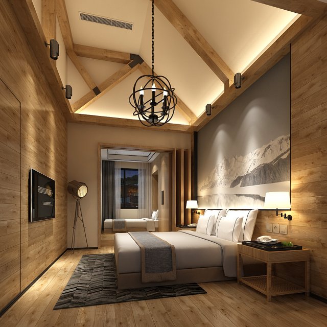 deluxe master bedroom design 19 3Dモデル .c4d .max .obj .3ds .fbx .stl .blend 