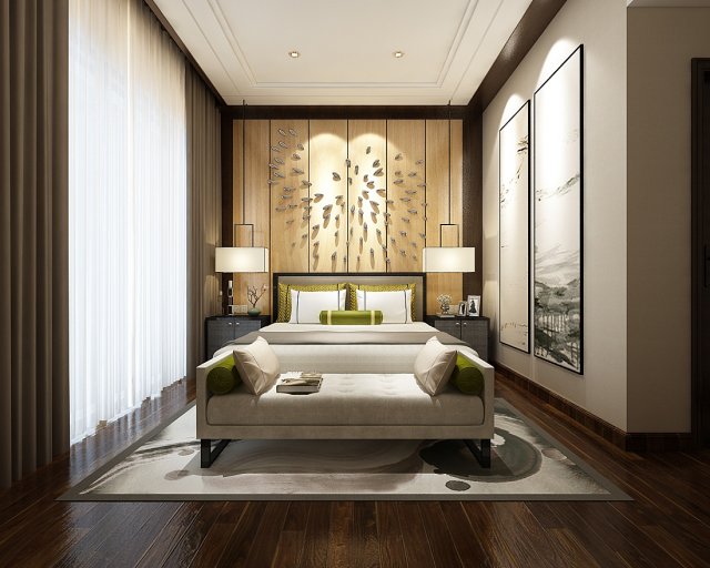 deluxe master bedroom design 20 Modelo 3D .c4d .max .obj .3ds .fbx .stl .blend