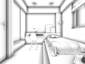 deluxe master bedroom design 22 3D Model