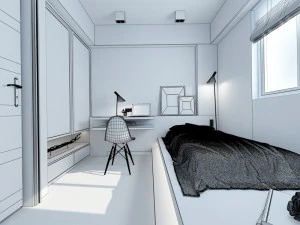 deluxe master bedroom design 22 3D Model