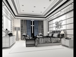 deluxe master bedroom design 23 3D Model