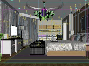 deluxe master bedroom design 24 3D Model