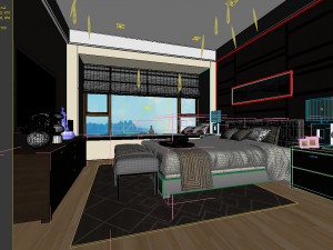 deluxe master bedroom design 25 3D मॉडल