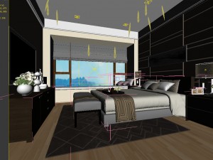 deluxe master bedroom design 25 3D मॉडल