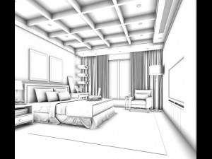 deluxe master bedroom design 28 3D Model