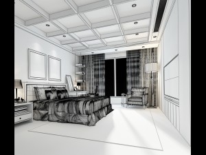 deluxe master bedroom design 28 3D Model