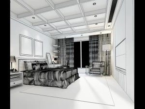 deluxe master bedroom design 28 3D Model