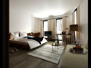 디럭스 마스터 침실 디자인 30 3D 모델