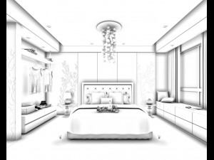 deluxe master bedroom design 31 3D 모델