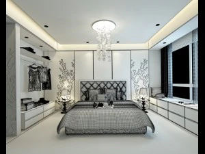 deluxe master bedroom design 31 3D Model