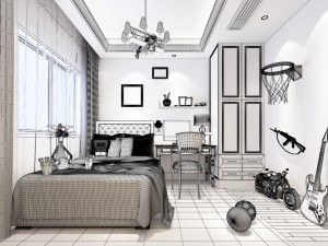 deluxe master bedroom design 32 3D Model