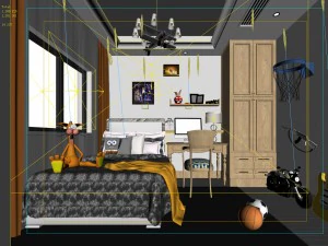 deluxe master bedroom design 32 3D Model